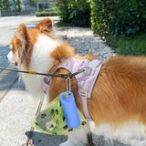 Silicone dog poop bag holder with dispenser, portable, hanging ring & storage case - V.I.P Digital Presence