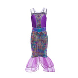 Mermaid Princess Dress Summer Sequin Mermaid Tail Ball Dress - V.I.P Digital Presence
