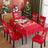 Christmas tablecloth, holiday decoration, elastic chair cover, household dining table, waterproof and dustproof tablecloth, fabric decorative tablecloth - V.I.P Digital Presence