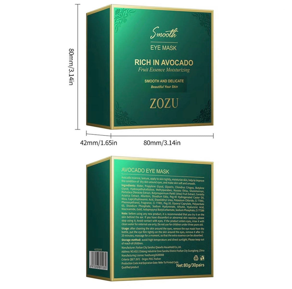 AvocaGlow Eye Mask Pads