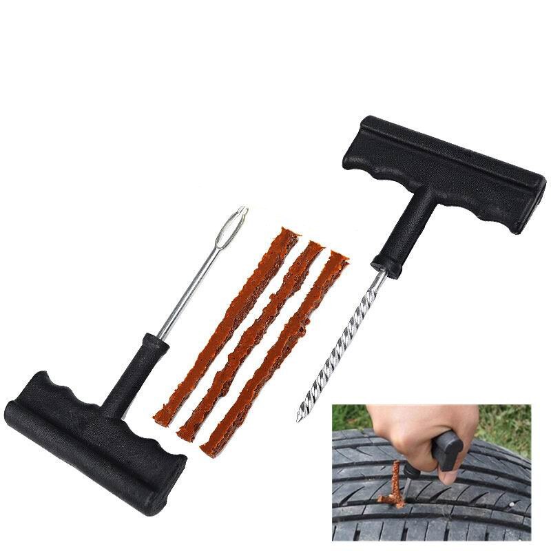 Car Tire Repair Tool Kit For Tubeless Emergency Tyre Fast Puncture Plug Repair Block Air Leaking For Car/Truck/Motobike - V.I.P Digital Presence