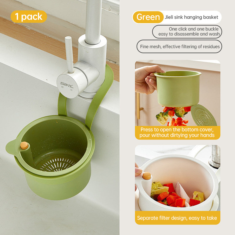 Adjustable Hanging Sink Drain Basket for Kitchen Sink, Food Waste Separator, Filter Basket & Fruit Washing Strainer - V.I.P Digital Presence