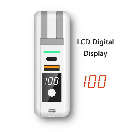 Power Bank 10000mAh With AC Plug 15W Fast Wireless Charging Powerbank USB Type C Mobile Phone Wall Charger for iPhone 14 Xiaomi - V.I.P Digital Presence