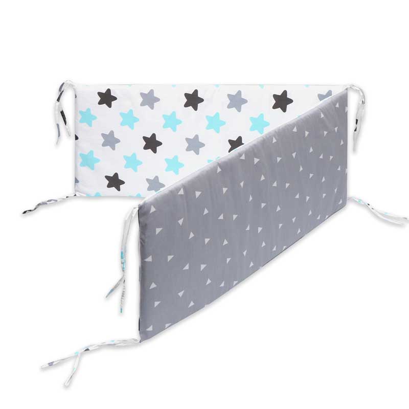 Print Baby Bed Bumper Double-faced Detachable Newborn Crib Around Cot Protector Kids Room Decor - V.I.P Digital Presence