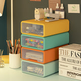 Office home desktop cosmetics stationery transparent storage box drawer type sundries storage box - V.I.P Digital Presence