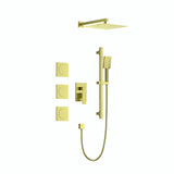 Shower System with Shower Head, Hand Shower Slide Bar  Bodysprays Shower Arm  Hose Valve Trim and Lever Handles - V.I.P Digital Presence