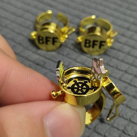 New cute SpongeBob Patrick friendship bff open ring forever best friend gift - V.I.P Digital Presence