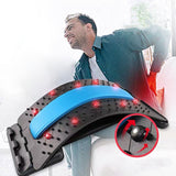 Masajeador de espalda ajustable multinivel con magnetoterapia para cintura, cuello, fitness, soporte lumbar y cervical, alivio del dolor. 