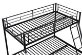 Metal Twin over Full Bunk Bed/ Heavy-duty Sturdy Metal/ Noise Reduced/ Safety Guardrail/ CPC Certified/ No Box Spring Needed - V.I.P Digital Presence