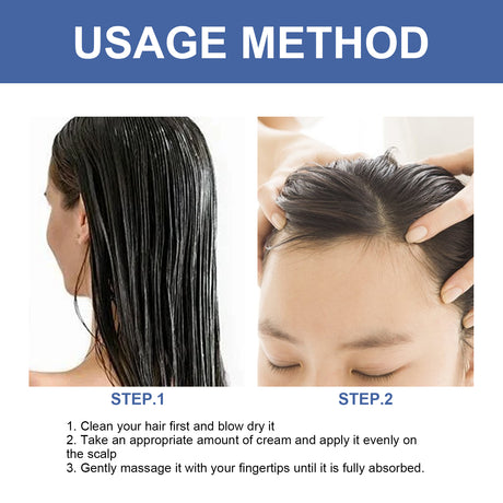 Intensive Growth Cream, Scalp Massage Repair Nourish Hair Root Thick Soft Hair Fluffy Hair Care Cream - V.I.P Digital Presence