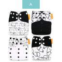 Happy Flute Cloth Diapers for Children Adjustable Wet/Dry Bag Waterproof Babies Diapers Ecological Backpack Reusable 4 pcs/set - V.I.P Digital Presence