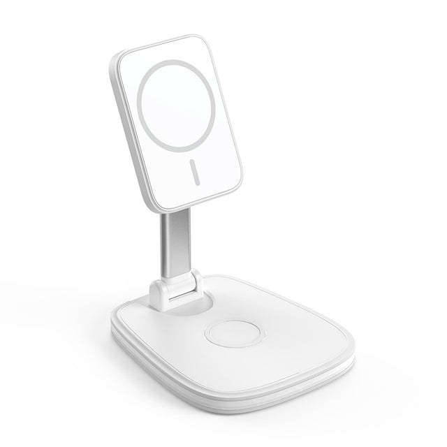 Multi functional wireless charging desktop magnetic bracket suitable for folding wireless chargers for Apple and Huawei phones - V.I.P Digital Presence
