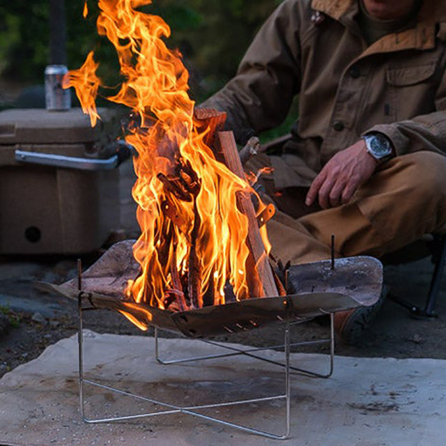 Outdoor Camping Fire Burning Platform, Firewood Rack, Brazier, Bonfire Ventilation Auxiliary Rack, Fire Booster - V.I.P Digital Presence