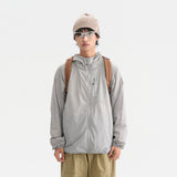 Camouflage Spliced Thin Hooded Sun Protection Clothing Men's Outdoor Sports Reflective Design Casual Jacket Trendy - V.I.P Digital Presence