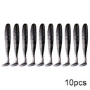 QXO 10 piezas/lote de señuelos blandos de silicona, 7 cm, 2 g, artículos para pesca en el mar, PVA Swimbait Wobblers, aparejos artificiales 