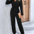 Perfee Long Sleeve Tie Waist Jumpsuit - V.I.P Digital Presence