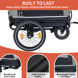 Outdoor Heavy Duty Foldable Utility Pet Stroller Dog Carriers Bicycle Trailer - V.I.P Digital Presence