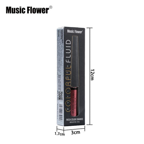 Music Flower Brand 6 Color Shimmer Liquid Eyeliner Pen Brightening Eyes Makeup Eye Liner Pencil Waterproof Quick Drying Eyelid - V.I.P Digital Presence