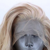 13*2.5 Linen Color Synthetic Fiber Front Lace Wig Head Cover Natural Hairline Ladies Wig - V.I.P Digital Presence