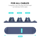 Data cable protection cover charging wire magnetic cable organizer silicone desktop data cable storage and winding device - V.I.P Digital Presence
