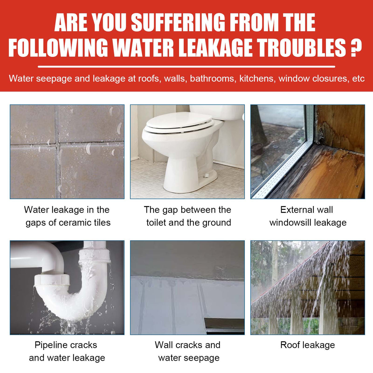 Waterproof Adhesive, Roof Bathroom Kitchen Wall Waterproof Free Smashing Brick Leakproof Paint - V.I.P Digital Presence