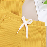 Baby Clothes Set Toddler Boys Girls Solid Sleeveless Button Vest Tops+shorts Outfits Set roupa bebes menina newborn clothes - V.I.P Digital Presence
