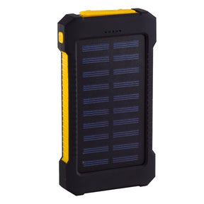 For Smartphone with LED Light Solar Power Bank Waterproof 20000mAh Charger 2 USB Ports External Charger Powerbank - V.I.P Digital Presence