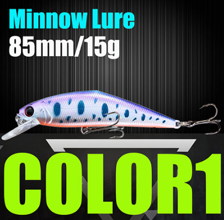 Señuelo de pesca AFISHLURE Wobblers Trucha 85 mm/15 g Minnow Cebos duros Iscas Artificial Pesca Leurre