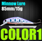 Señuelo de pesca AFISHLURE Wobblers Trucha 85 mm/15 g Minnow Cebos duros Iscas Artificial Pesca Leurre
