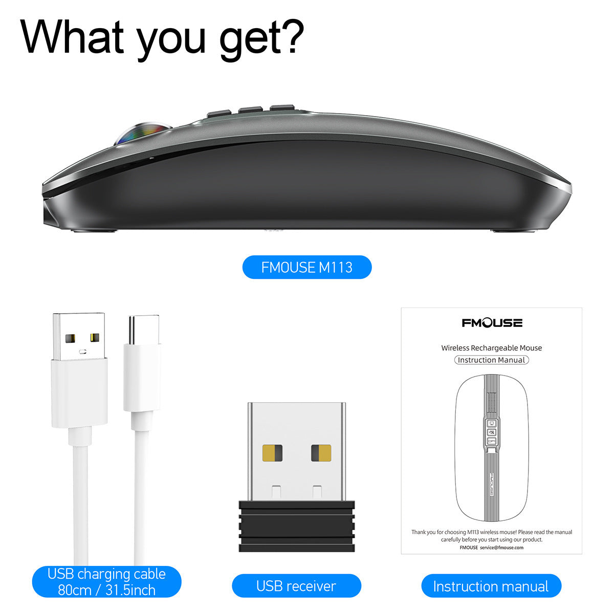 Wireless Mouse Bluetooth Dual Mode 2.4G/BT5.1 Silent Mouse 2400DPI PC Notebook Business Office - V.I.P Digital Presence