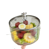 Small Bear Soup Bowl, Large Household New High Beauty Salad Bowl, Instant Noodle Bowl with Cover, Double Ear Glass Pot - V.I.P Digital Presence