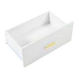 Modern White 9-Drawer Dresser for Bedroom - Ample Storage Wide Chest of Drawers, Sturdy & Safe - V.I.P Digital Presence