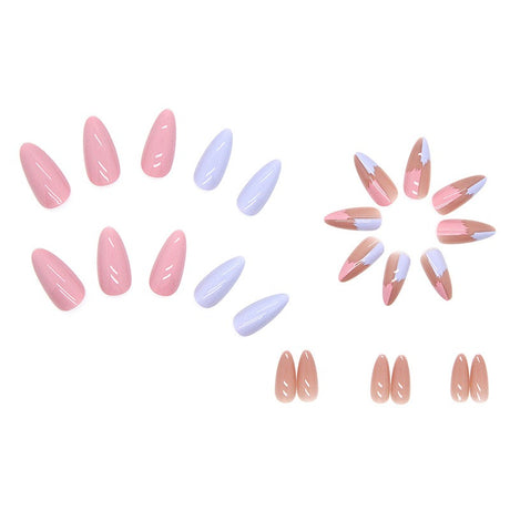 Finished manicure patches, wearable nails, drop-shaped manicure patches, contrasting color combinations - V.I.P Digital Presence