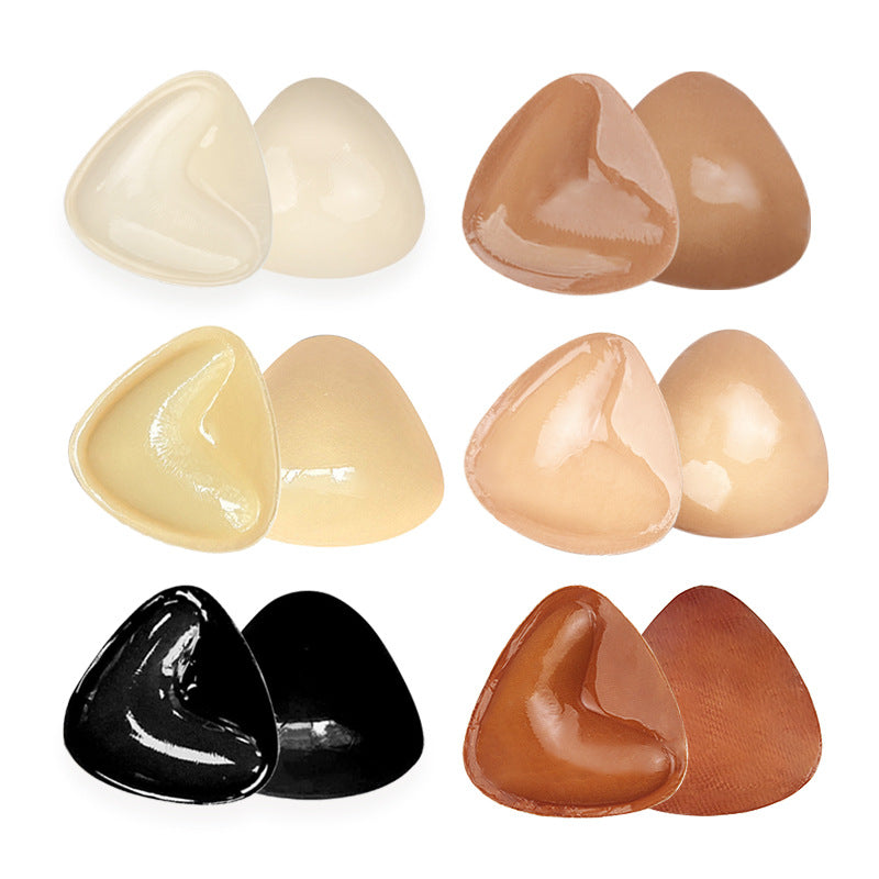 Triangle V-shaped thickened sponge chest patch small chest display large female double-sided self-adhesive chest pad - V.I.P Digital Presence