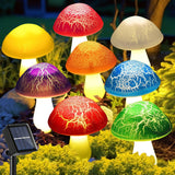 Solar mushroom light lawn LED ground plug light string outdoor waterproof one to eight plant decorative light - V.I.P Digital Presence