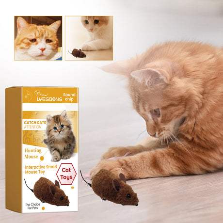 Interactive Smart Mouse Toy, Cats And Dogs Like A Mouse Sound Relief Plush Toy - V.I.P Digital Presence