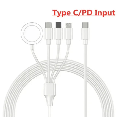 Mobile watch compatible with Apple iWatch four in one wireless charging cable digital wireless charger round four in one - V.I.P Digital Presence