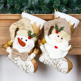 Christmas Decorative Socks Gift Bag Candy Bag Jewelry Gold 3D Christmas Socks Gift Bag - V.I.P Digital Presence