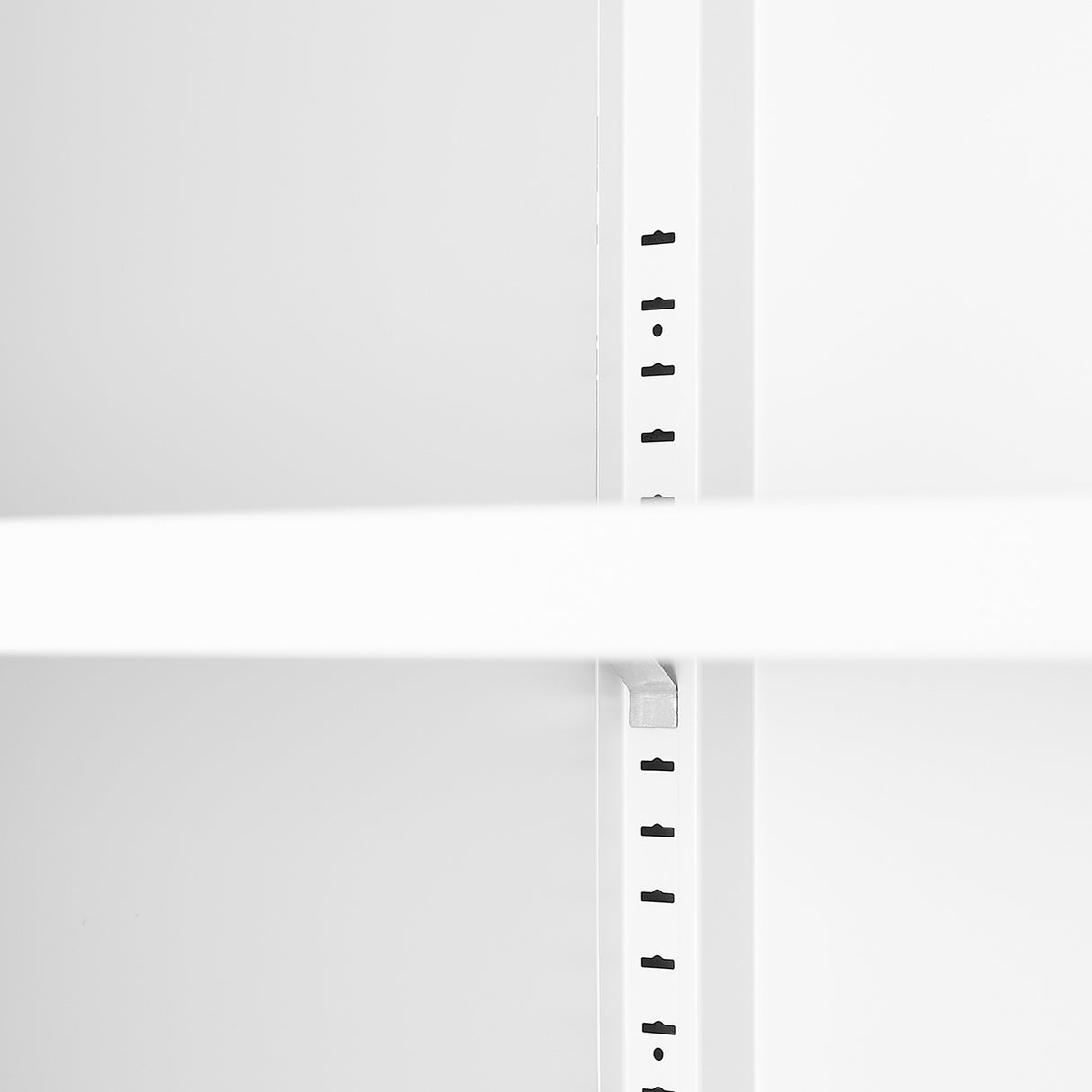 Steel storage cabinet, double door miscellaneous storage cabinet, 2 movable partitions white - V.I.P Digital Presence