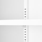 Steel storage cabinet, double door miscellaneous storage cabinet, 2 movable partitions white - V.I.P Digital Presence