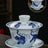 Ceramic set, three talents, covered bowl, old clay, retro kung fu tea set, tea bowl, underglaze tiger cup, Jingdezhen - V.I.P Digital Presence