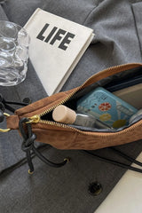PU Leather Strap Suede Shoulder Bag - V.I.P Digital Presence
