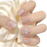 Wearing Short Cat Eye Spar Heavy Industry Butterfly Manicure Piece Removable Fake Nail Finished Product - V.I.P Digital Presence