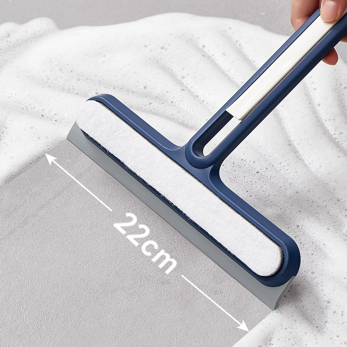 4-in-1 multifunctional cleaning tool glass scraper window scrubber bathroom mirror wiper non removable and washable - V.I.P Digital Presence