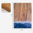 Wood Cutting Board Resin Blue green Wave Pattern - V.I.P Digital Presence