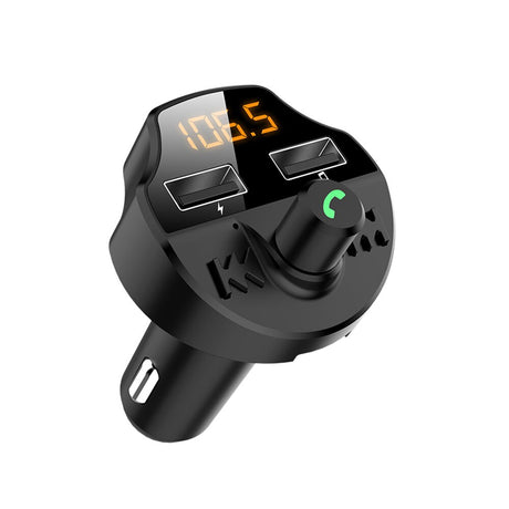 Car Fm Transmitter Bluetooth 5.0 Car Mp3 Player Modulator Adapter Battery Voltage TF Card Hands-free Dual USB Smart Chip T66 - V.I.P Digital Presence