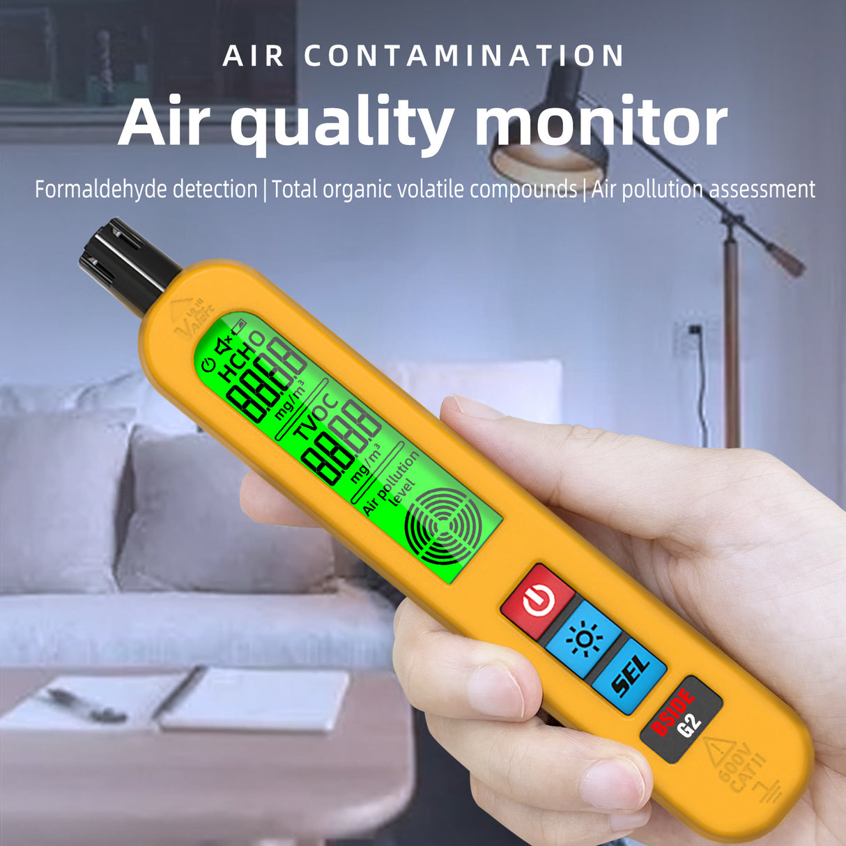 BSIDE G2 portable air quality detector formaldehyde detection instrument household indoor charging model - V.I.P Digital Presence
