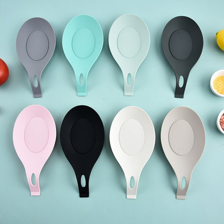 Silicone soup spoon mat, spoon holder, shovel change holder, seasoning soy sauce dish mat, storage mat, spoon change holder, spo - V.I.P Digital Presence