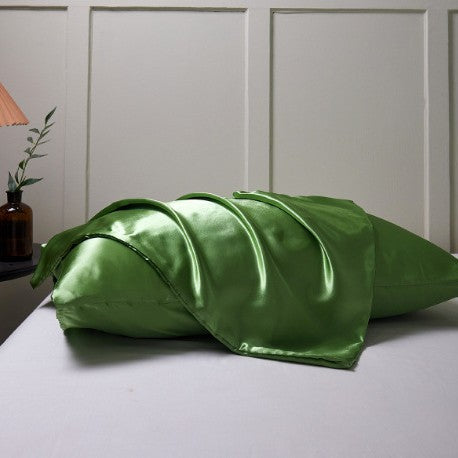 Simulation silk solid color polyester pillowcase envelope pillow pillow cases pillow pair multi-color - V.I.P Digital Presence