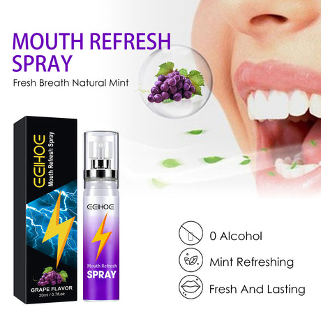 Fresh Mouth Spray, Clean Bad Breath Fresh Breath Fragrance Portable Spray - V.I.P Digital Presence
